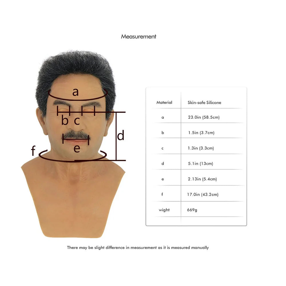 Hyper realistic silicon mask - Jean