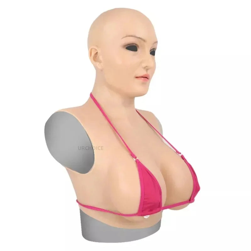 Realistic silicone female mask - Ochako