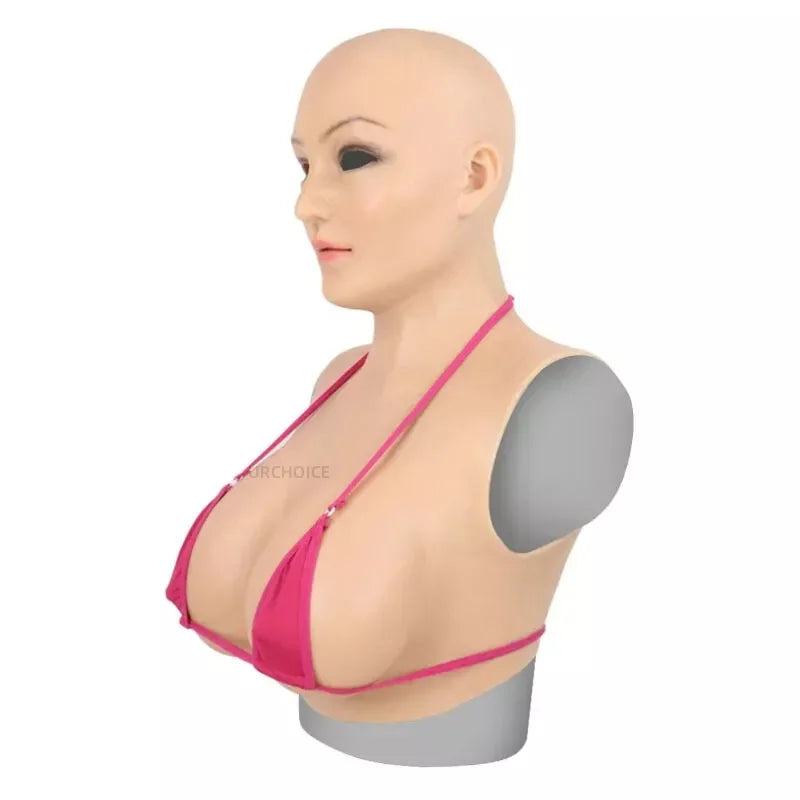 Realistic silicone female mask - Ochako