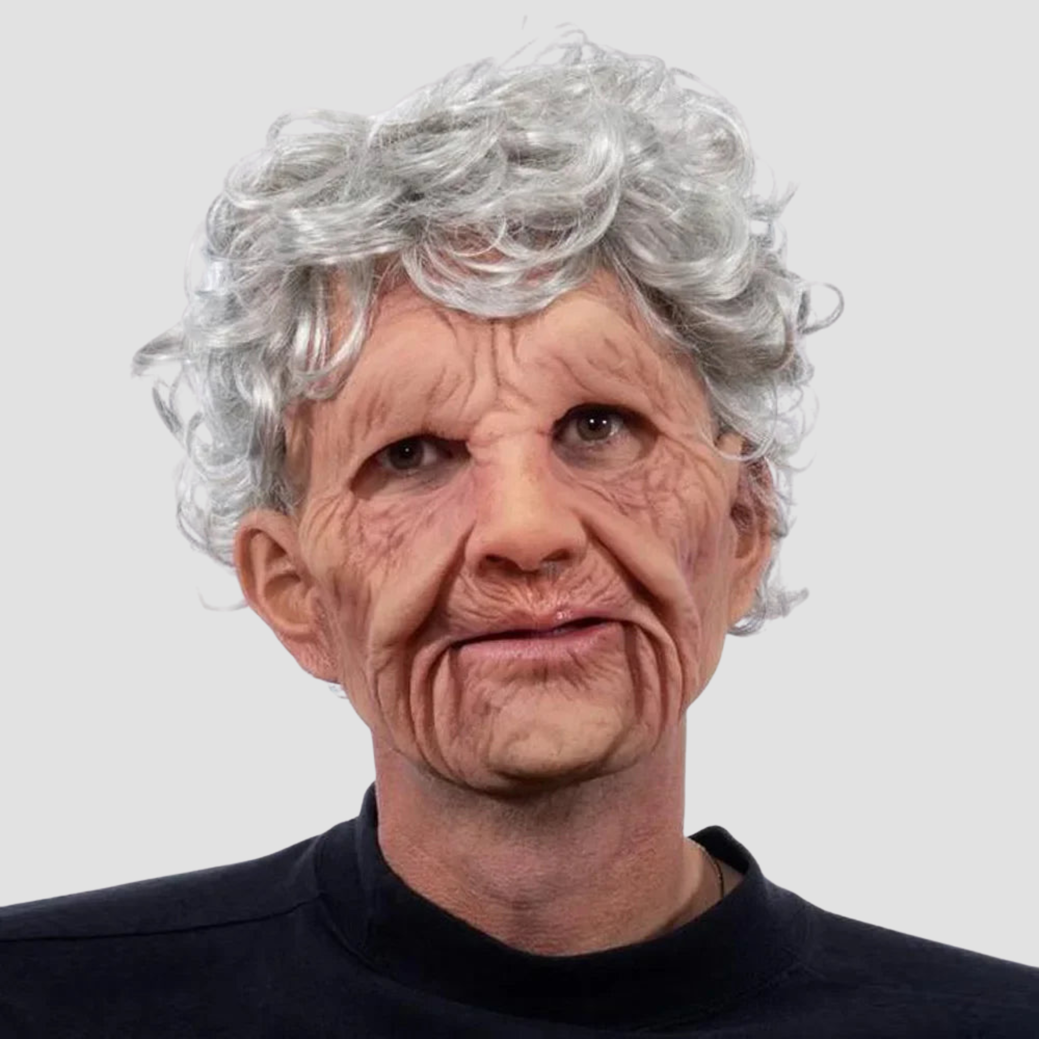 Mask Old Woman Gray Hair