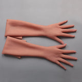 Silicone Lifelike 65cm Long Wearable Female Hands Sleeves Cover Scars Gloves for Crossdresser Cosplayer Drag Queen Actor