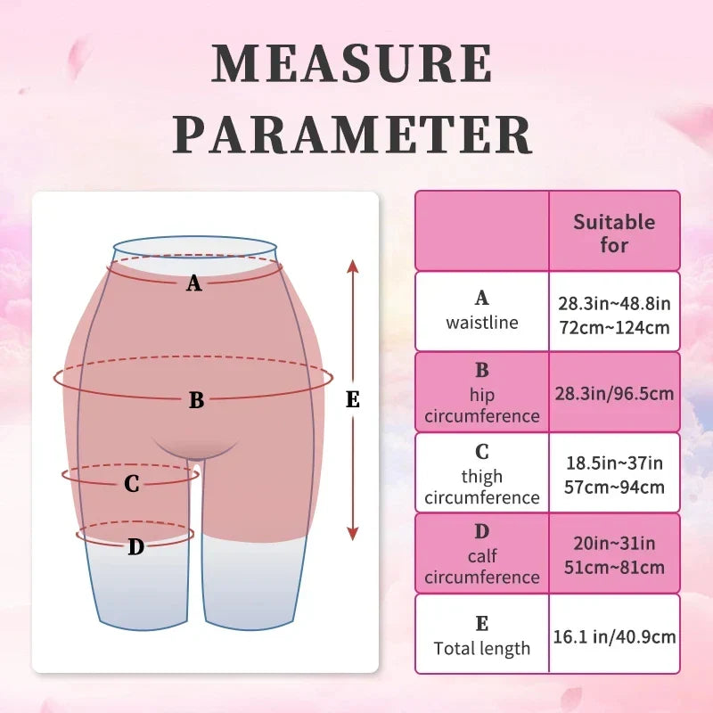 Silicone Huge Breast Forms Cotton Fill and Big Buttocks Hips Padding Pants Shapewear Set Realistic Fack Boobs for Women