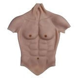 Cosplay Props Macho Silicone Muscle Suits Fake Tummy Manly Chest for Masquerade Ball Drag Queen Halloween Party