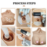 LGBTQ+ Inflatable Huge ZZ Cup Silicone Fake Boobs DIY Male to Female Breast Form Fill Air Water Cosplay Crossdressing Customized