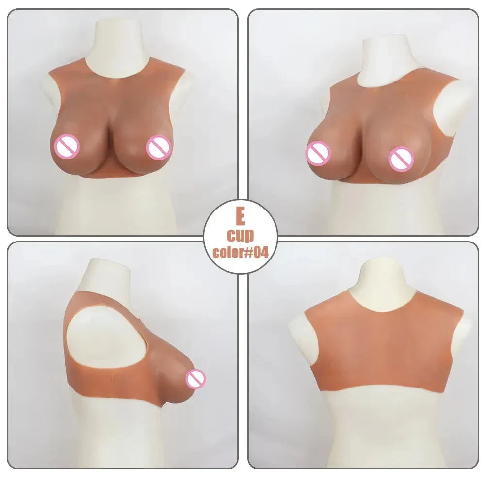 Silicone Huge Breast Forms Cotton Fill and Big Buttocks Hips Padding Pants Shapewear Set Realistic Fack Boobs for Women