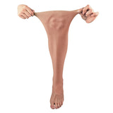 Silicone Realistic Skin Artificial False Leg Cover Men Prosthesis Foot Scar Cover Sleeves Halloween Cosplay