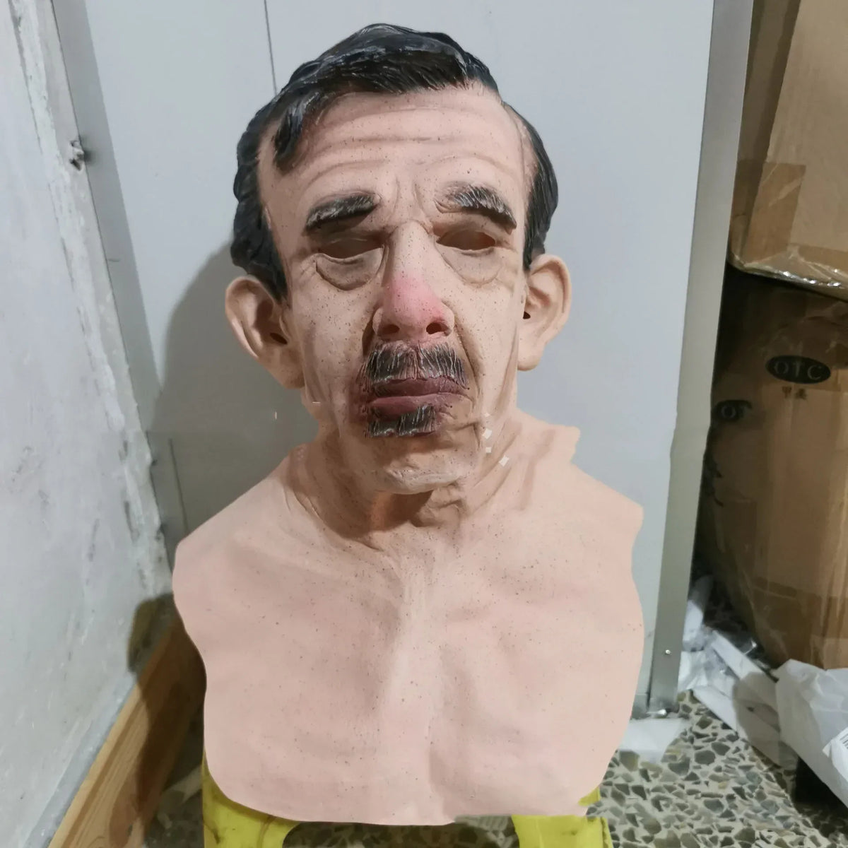 Various Styles Old Man Woman Adult Mask,Halloween Party Latex Mask,Elder Man Headgear for Masquerade Realistic Headgear Cosplay
